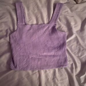 American eagle purple crop top